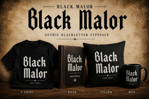 Black Malor: Commanding Attention with Gothic Font