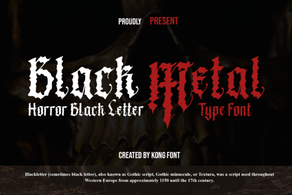 Black Metal: The Modern Blackletter Font for Edgy Design