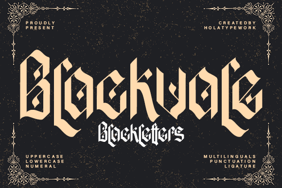 Blackvale: The Gothic Typeface with Modern Impact
