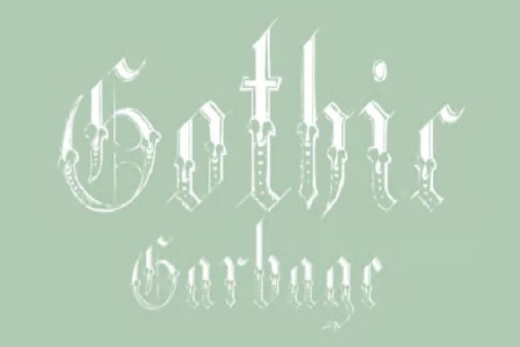 Gothic Garbage: The Unapologetic Blackletter for Bold Projects