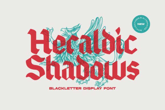 Heraldic Shadows: Unleashing Brutal Typography