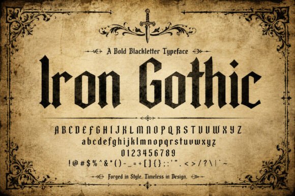 Iron Gothic: The Blackletter Font for Modern Authority