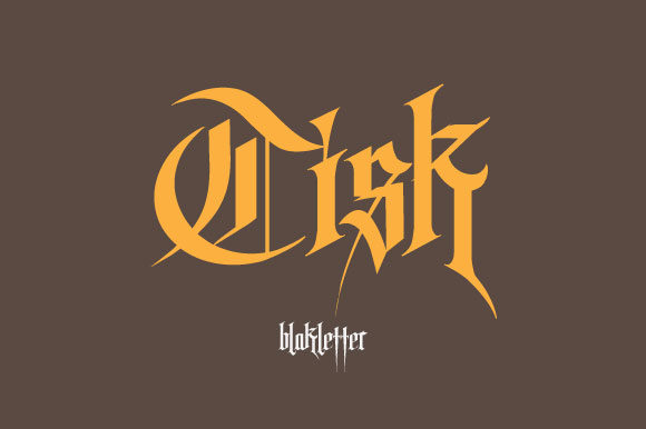 Tisk: The Blackletter Font for Bold Branding