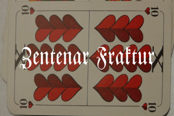 Zentenar Fraktur: A Bold Blackletter for Modern Design