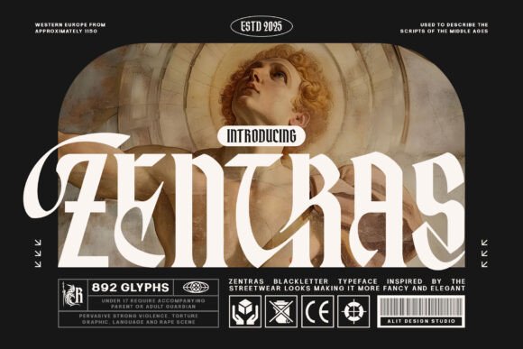 Zentras: The Modern Blackletter for Bold Brands